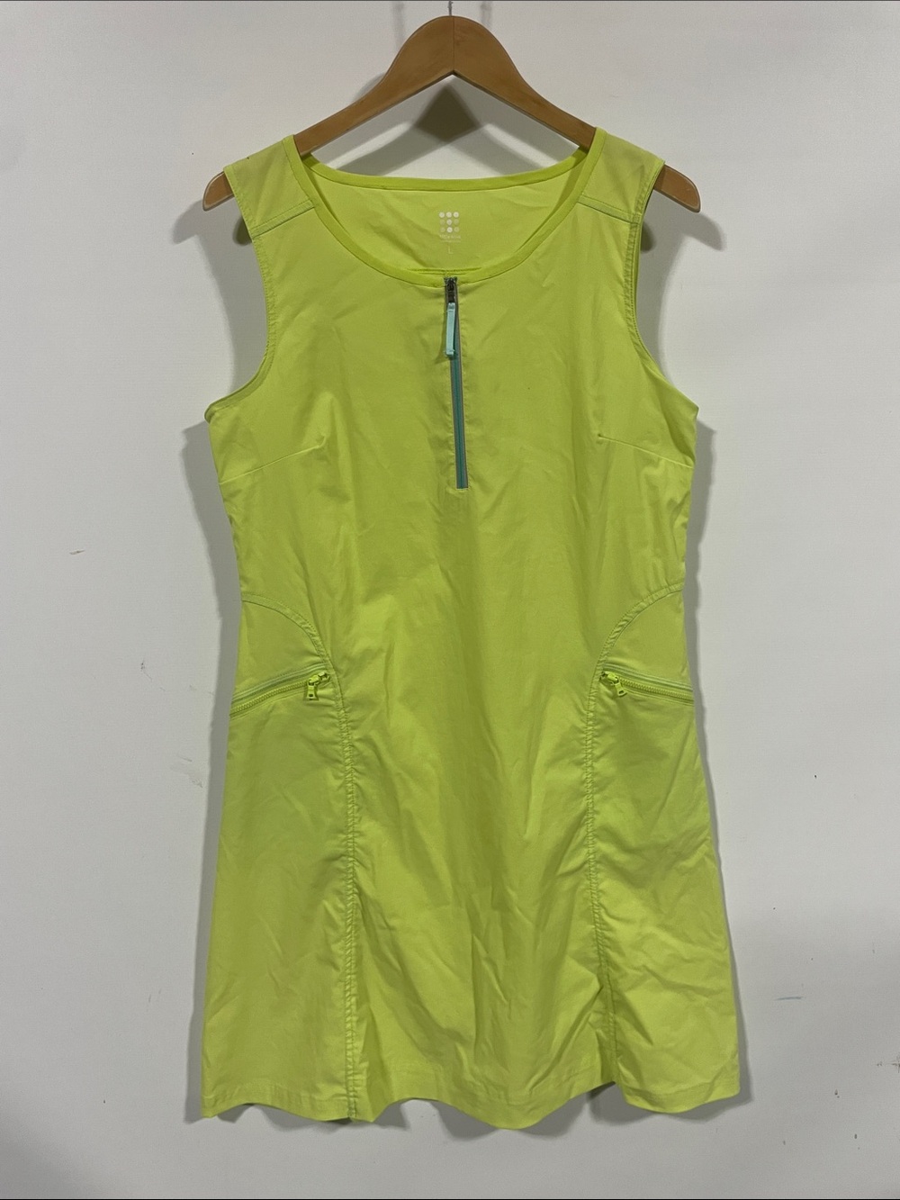 Title Nine Neon Lime Green Midi Dress